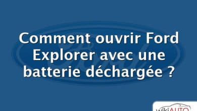 Comment ouvrir Ford Explorer avec une batterie déchargée ?