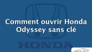 Comment ouvrir Honda Odyssey sans clé