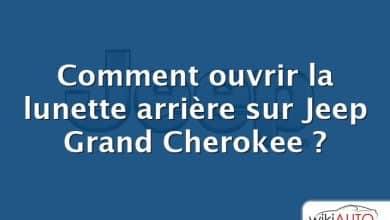 Comment ouvrir la lunette arrière sur Jeep Grand Cherokee ?