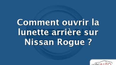 Comment ouvrir la lunette arrière sur Nissan Rogue ?