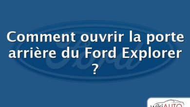 Comment ouvrir la porte arrière du Ford Explorer ?