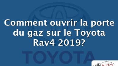 Comment ouvrir la porte du gaz sur le Toyota Rav4 2019?