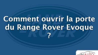 Comment ouvrir la porte du Range Rover Evoque ?