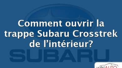 Comment ouvrir la trappe Subaru Crosstrek de l’intérieur?