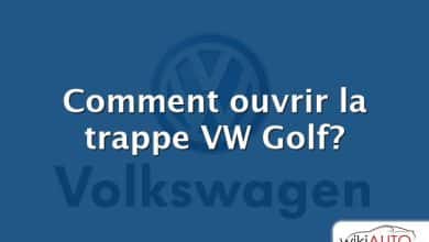 Comment ouvrir la trappe VW Golf?