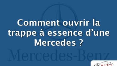 Comment ouvrir la trappe à essence d’une Mercedes ?