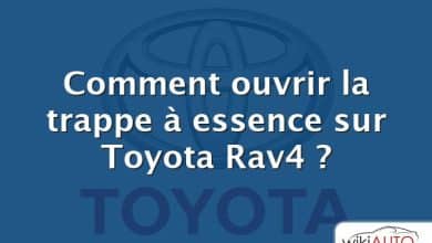 Comment ouvrir la trappe à essence sur Toyota Rav4 ?