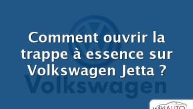 Comment ouvrir la trappe à essence sur Volkswagen Jetta ?