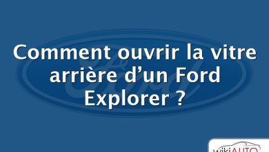 Comment ouvrir la vitre arrière d’un Ford Explorer ?