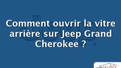 Comment ouvrir la vitre arrière sur Jeep Grand Cherokee ?