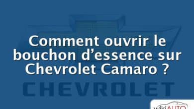 Comment ouvrir le bouchon d’essence sur Chevrolet Camaro ?