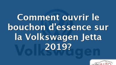 Comment ouvrir le bouchon d’essence sur la Volkswagen Jetta 2019?