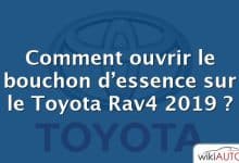 Comment ouvrir le bouchon d’essence sur le Toyota Rav4 2019 ?