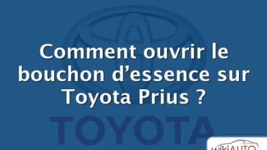 Comment ouvrir le bouchon d’essence sur Toyota Prius ?