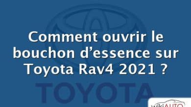 Comment ouvrir le bouchon d’essence sur Toyota Rav4 2021 ?