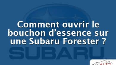 Comment ouvrir le bouchon d’essence sur une Subaru Forester ?