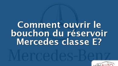 Comment ouvrir le bouchon du réservoir Mercedes classe E?