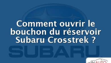 Comment ouvrir le bouchon du réservoir Subaru Crosstrek ?