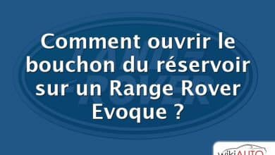 Comment ouvrir le bouchon du réservoir sur un Range Rover Evoque ?