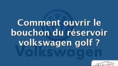 Comment ouvrir le bouchon du réservoir volkswagen golf ?