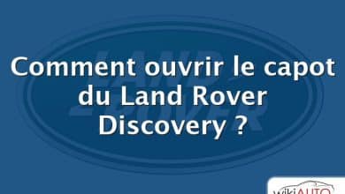 Comment ouvrir le capot du Land Rover Discovery ?