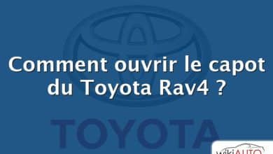 Comment ouvrir le capot du Toyota Rav4 ?