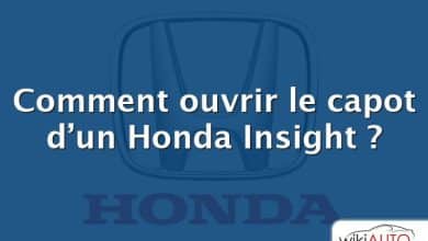 Comment ouvrir le capot d’un Honda Insight ?