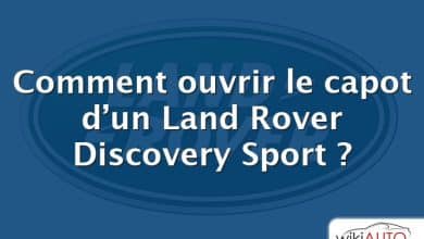 Comment ouvrir le capot d’un Land Rover Discovery Sport ?