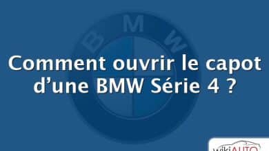 Comment ouvrir le capot d’une BMW Série 4 ?