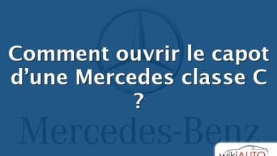 Comment ouvrir le capot d’une Mercedes classe C ?