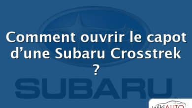 Comment ouvrir le capot d’une Subaru Crosstrek ?