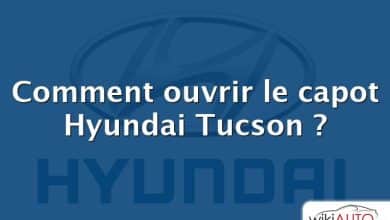 Comment ouvrir le capot Hyundai Tucson ?