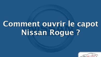 Comment ouvrir le capot Nissan Rogue ?