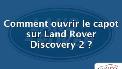 Comment ouvrir le capot sur Land Rover Discovery 2 ?