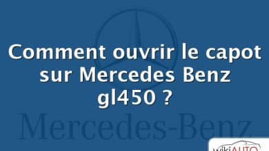 Comment ouvrir le capot sur Mercedes Benz gl450 ?