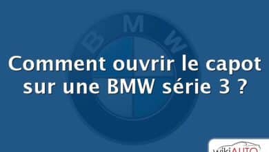 Comment ouvrir le capot sur une BMW série 3 ?