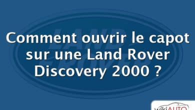 Comment ouvrir le capot sur une Land Rover Discovery 2000 ?