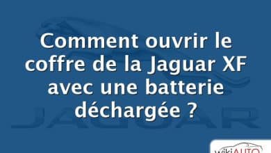 Comment ouvrir le coffre de la Jaguar XF avec une batterie déchargée ?