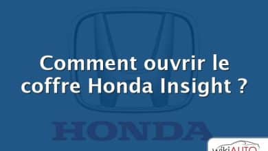 Comment ouvrir le coffre Honda Insight ?