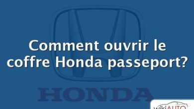 Comment ouvrir le coffre Honda passeport?