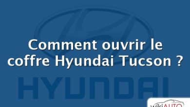 Comment ouvrir le coffre Hyundai Tucson ?