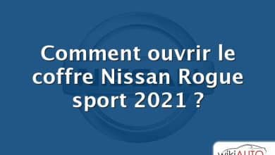 Comment ouvrir le coffre Nissan Rogue sport 2021 ?