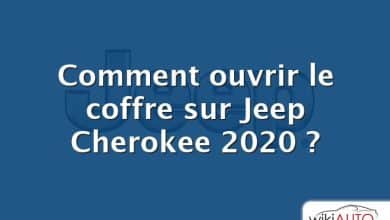 Comment ouvrir le coffre sur Jeep Cherokee 2020 ?