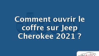 Comment ouvrir le coffre sur Jeep Cherokee 2021 ?