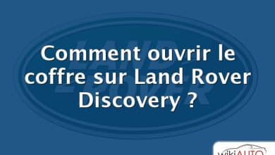 Comment ouvrir le coffre sur Land Rover Discovery ?