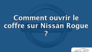 Comment ouvrir le coffre sur Nissan Rogue ?