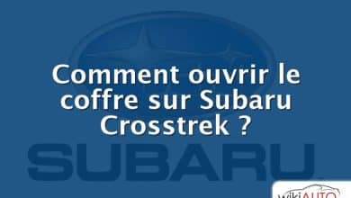 Comment ouvrir le coffre sur Subaru Crosstrek ?