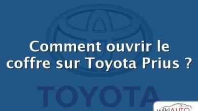 Comment ouvrir le coffre sur Toyota Prius ?