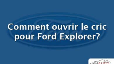 Comment ouvrir le cric pour Ford Explorer?