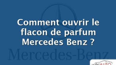Comment ouvrir le flacon de parfum Mercedes Benz ?